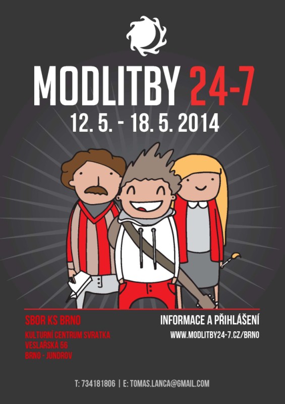 Modlitby 24/7 v Brně potřetí - elektronická pozvánka